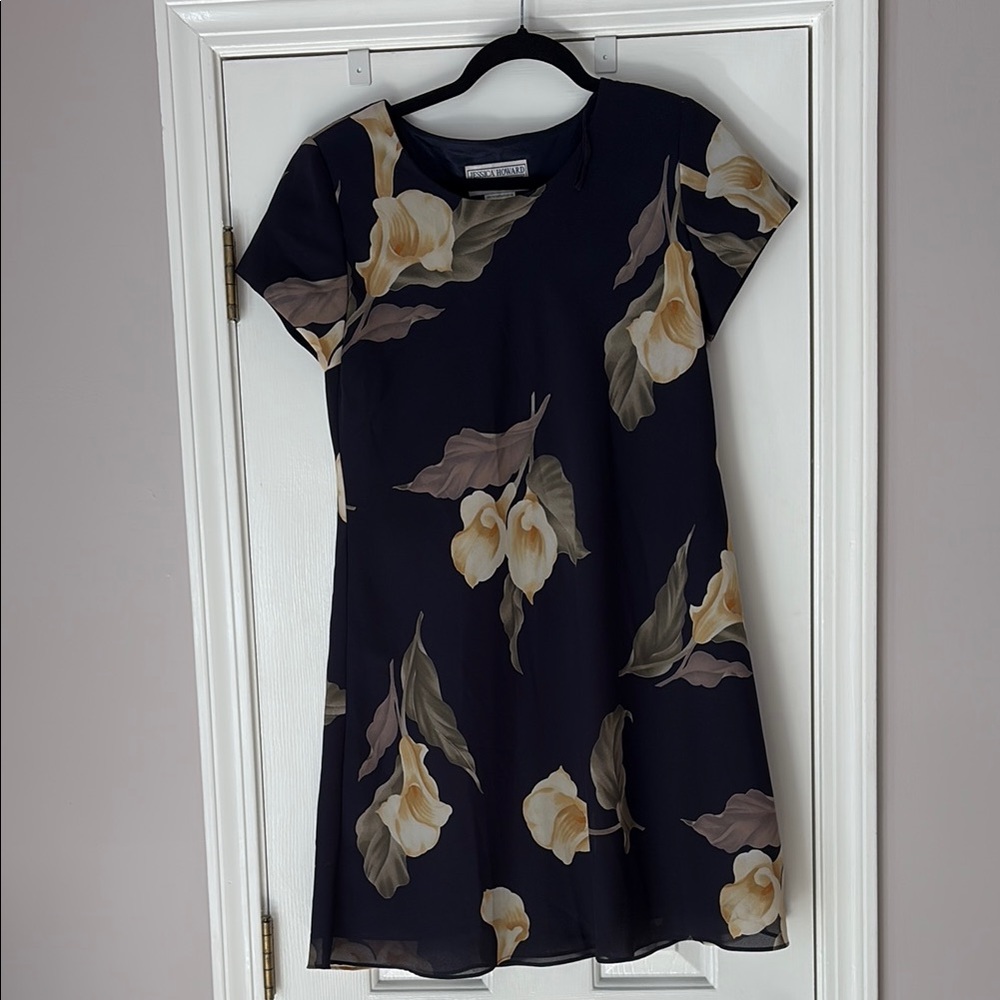 Jessica Howard Blue floral mini dress